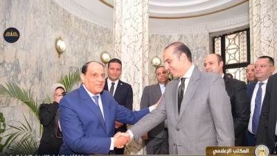 وزير الشئون النيابية يلتقي رئيس محكمة النقض ورئيس مجلس القضاء الأعلى