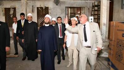 وزير الأوقاف يتفقد أعمال الصيانة والتطوير بعدد من مساجد القاهرة