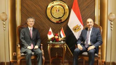 ‎وزير قطاع الأعمال العام يستقبل سفير اليابان بالقاهرة لبحث تعزيز التعاون الاقتصادي والفرص المتاحة للاستثمار