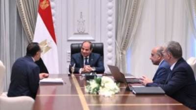 الحكومة تستعرض أمام الرئيس السيسى جهود توفير الاحتياجات العاجلة لقطاع الكهرباء