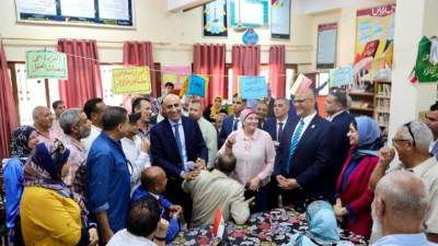 وزير التعليم ومحافظ القليوبية يتفقدان مباني مدرسة ابن خلدون الابتدائية ومدرسة الشيماء الثانوية بنات بمدينة بنها