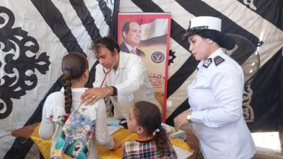 الداخلية توجه قافلة طبية وانسانية لأهالي دمياط ضمن مبادرة (حياة كريمة)