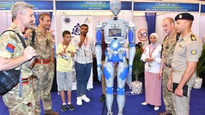 استمرار فعاليات المؤتمر العلمي الدولي الرابع للاتصالات ومسابقة الابتكارات العلمية بالأكاديمية العسكرية