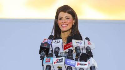 "المشاط" تجري جولة موسعة بمهرجان العلمين وتعقد مؤتمرًا صحفيًا