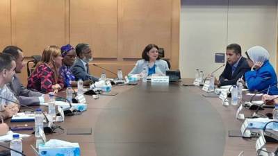 نائبة وزيرة التضامن تبحث مع وفد من منظمة اليونيسف مجالات العمل المشتركة