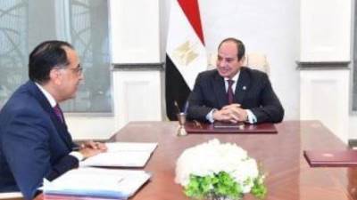 الرئيس السيسى يتابع مع رئيس الوزراء عددا من الملفات الاقتصادية والخدمية