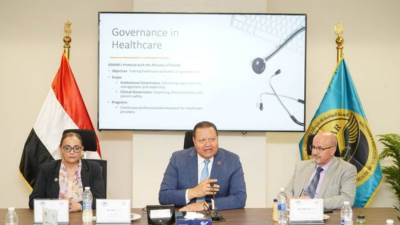 اجتماع مشترك بين الاعتماد والرقابة الصحية ومنظمة الصحة العالمية بالعاصمة الإدارية الجديدة