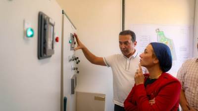 وزيرة البيئة تتفقد المرحلة الأولى من أول مشروع إغلاق آمن لمقلب مخلفات فى مصر "مقلب السلام"