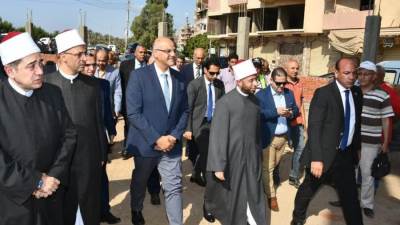 وزير الأوقاف ومحافظ القليوبية يتفقدان مبنى مديرية أوقاف القليوبية ومسجد علي فهمي ببنها