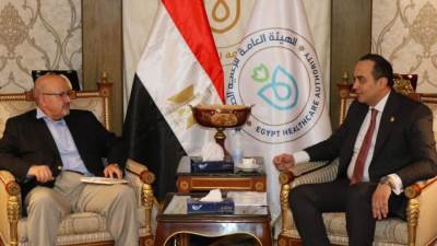 رئيس الرعاية الصحية يتابع مع ممثل منظمة الصحة العالمية ملفات التعاون