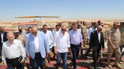 وزيرا الزراعة والري يتفقدان  مركز الخدمات الزراعية المتكاملة بالنثيلة في سيناء