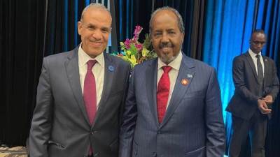 وزير الخارجية والهجرة والمصريين بالخارج يلتقي رئيس الصومال