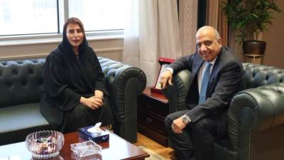 وزير الكهرباء يستقبل سفيرة الامارات بالقاهرة لبحث سبل التعاون