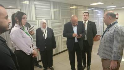 وزير الكهرباء فى زيارة مفاجئة الى مستشفى الكهرباء بمنطقة ألماظة