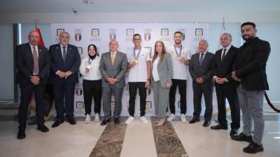 تقديرا لأدائهم البطولي ونتائجهم المشرفة في باريس تكريم خاص من البنك الاهلي المصري ...راعي البعثة الاوليمبية المصرية