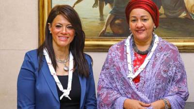 وزيرة التخطيط والتعاون الدولي تلتقي السيدة أمينة محمد نائب الأمين العام للأمم المتحدة في أول لقاء بعد دمج الوزراتين