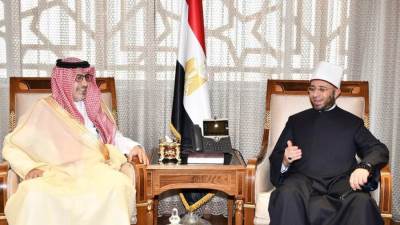 وزير الأوقاف يستقبل سفير السعودية بالقاهرة والوفد المرافق له