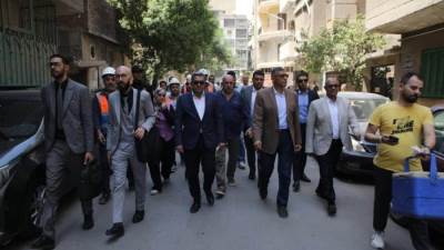 محافظ الجيزة يتفقد تجهيزات تسليم موقع المحطة ١٣ لمشروع الخط الرابع لمترو الانفاق بمنطقة نصر الدين بالعمرانية 