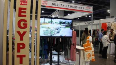 "النيل للصناعات النسجية" تشارك في أكبر معرض للملابس فى لاس فيجاس بأمريكا