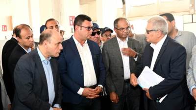 وزير الإسكان ومحافظ كفر الشيخ يتفقدان سير العمل بمحطة مياه دسوق