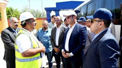 وزير الإسكان ومحافظ كفر الشيخ يتفقدان محطة مياه مطوبس الشمالية