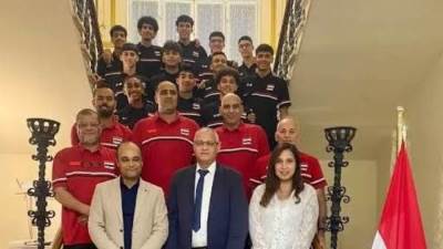 سفارة مصر فى بلغاريا تستضيف منتخب الكرة الطائرة للناشئين المشارك ببطولة العالم