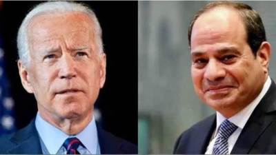 الرئيس السيسى ونظيره الأمريكى يبحثان هاتفيا الجهود المكثفة لوقف إطلاق النار بغزة