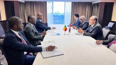 استكمالاً لسلسلة اللقاءات.. وزير الخارجية يلتقي مع وزير خارجية بنين