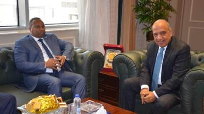 وزير الكهرباء يستقبل نظيره الجيبوتى لدعم وتعزيز التعاون بين البلدين