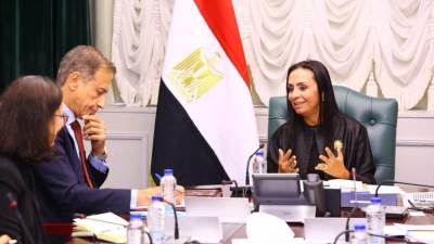 وزيرة التضامن تلتقي المدير الإقليمي لهيئة الأمم المتحدة للمرأة في الدول العربية