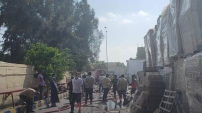 اندلاع حريق في مصنع لتصنيع البسكويت في مدينة 6 أكتوبر