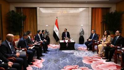 رئيس الوزراء يلتقي رئيس الشركة الصينية العامة للهندسة المعمارية "CSCEC"