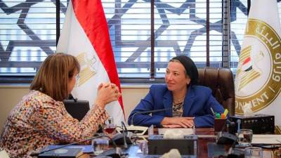 وزيرة البيئة تبحث مع الممثل المقيم للأمم المتحدة في مصر تعزيز التعاون المشترك