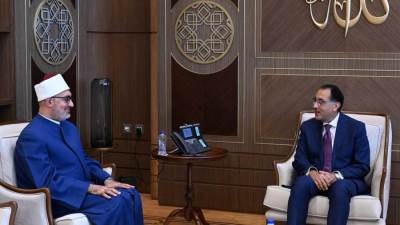 مدبولى: الدولة تولي كل الدعم المطلوب في سبيل تحقيق أهداف دار الإفتاء، والاضطلاع بدورها الفعال