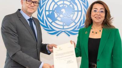 السفير محمد نصر يقدم أوراق اعتماده مندوباً دائماً لمصر لدى مقر الأمم المتحدة في فيينا