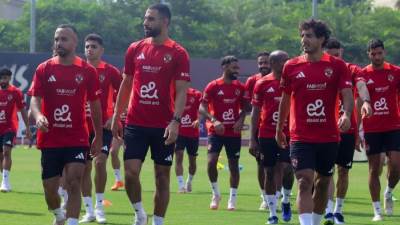 الأهلي يختتم تدريباته استعدادا للسفر الي كينيا لمواجهة جورماهيا بدوري أبطال افريقيا