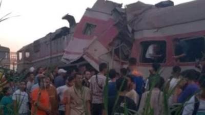 الصحة: الدفع بـ39 سيارة إسعاف إلى موقع حادث تصادم قطارين في محافظة الشرقية 