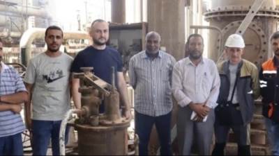 وفد من شركة "كراستسفيتمت" الروسية يزور شركة كيما لتطوير مصنع 1