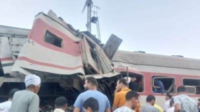 حبس عامل التحويلة فى حادث قطارى الشرقية 4 أيام