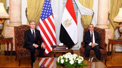 وزير الخارجية  يستقبل وزير الخارجية الأمريكي ويعلنان عن إطلاق جولة جديدة من الحوار الاستراتيجي بين البلدين