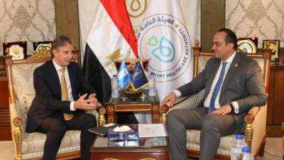 رئيس الرعاية الصحية يبحث مع ممثل برنامج الأمم المتحدة الإنمائي UNDP ملفات التعاون