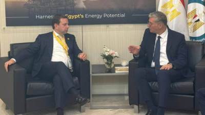 مباحثات بترولية مع نائب الرئيس التنفيذى للغاز الطبيعى المسال بشركة شل 