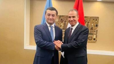 وزير الخارجية والهجرة وشئون المصريين بالخارج يلتقي بوزير خارجية أوزبكستان