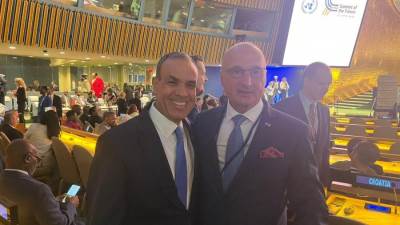 وزير الخارجية يعقد عددا" من اللقاءات الجانبية علي هامش الجلسة الافتتاحية لقمة المستقبل