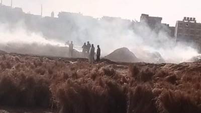 السيطرة على حريق هائل داخل شونة لتخزين محصول الكتان في الغربية