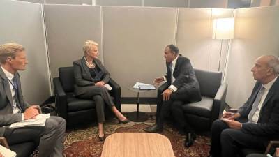 وزير الخارجية يلتقى مع المديرة التنفيذية لبرنامج الغذاء العالمى