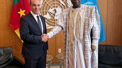 وزير الخارجية في الخارج يلتقي مع رئيس الجمعية العامة للأمم المتحدة