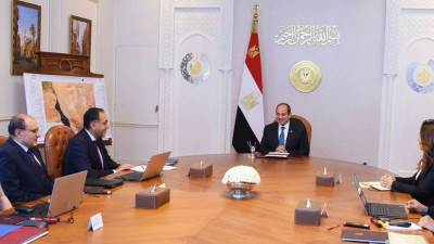 الرئيس السيسى يستعرض المحاور المختلفة لاستراتيجية التنمية الشاملة لجنوب سيناء