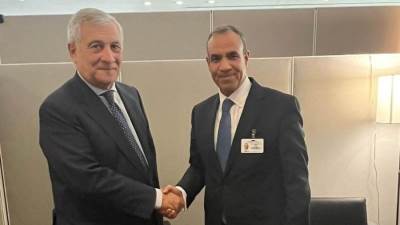 وزير الخارجية يلتقي مع وزير خارجية إيطاليا على هامش أعمال الدورة 79 للجمعية العامة للأمم المتحدة