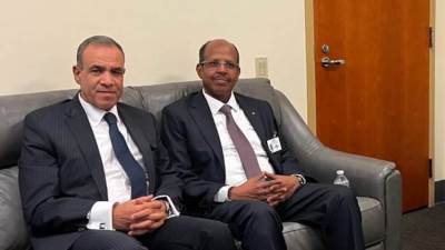 وزير الخارجية والهجرة يلتقي مع نظيره بجيبوتي في نيويورك